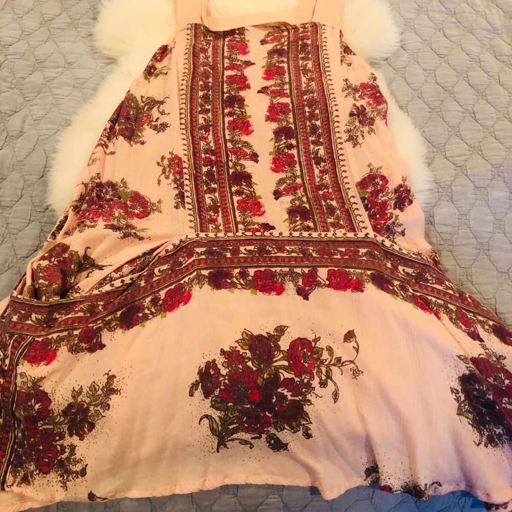 Boho Floral print Free People Tunic tank. Wore 1x